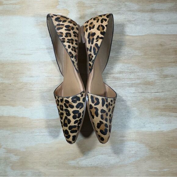 J Crew Leopard Print Calf Hair Flats Women’s Size 6 - Picture 4 of 8